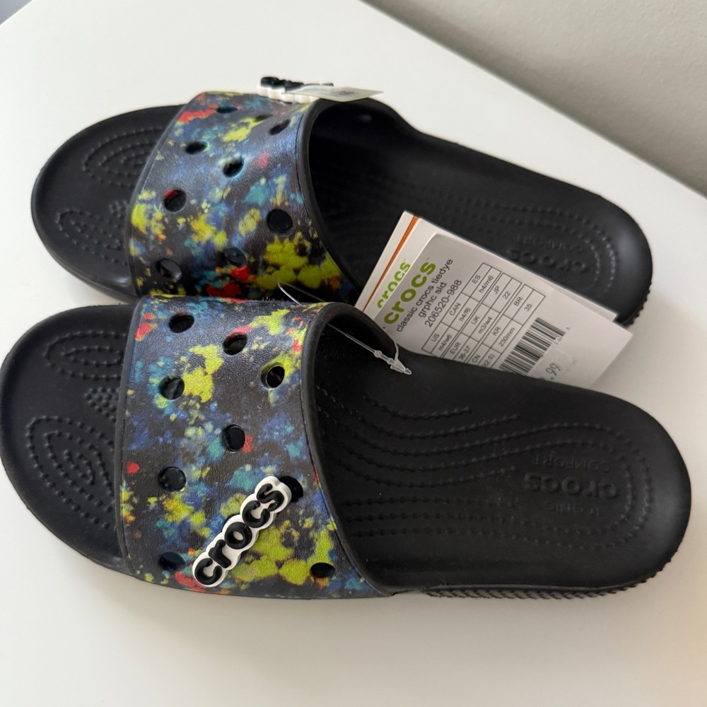 Colorful Women’s Slides Slip Ons Sandals Size 6
